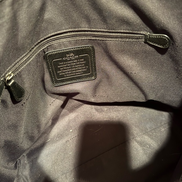 Coach Iridescent Tote Bag - Purple and Olive - Picture 4 of 5